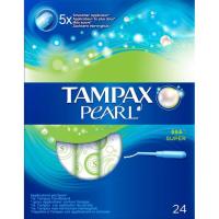 Tampón super TAMPAX PEARL, caja 24 uds Tampón super TAMPAX PEARL, caja 24 uds