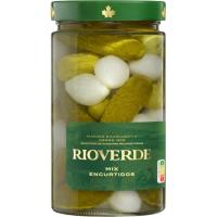 Mix de cogombrets-cebes tendres RIOVERDE, flascó 380 g Mix de cogombrets-cebes tendres RIOVERDE, flascó 380 g