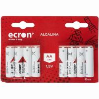 Pila alcalina LR06 (AA) ECRON, pack 8 uds Pila alcalina LR06 (AA) ECRON, pack 8 uds