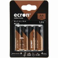 Pila alcalina LR06 (AA) ECRON+, pack 4 uds Pila alcalina LR06 (AA) ECRON+, pack 4 uds