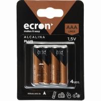Pila alcalina LR03 (AAA) ECRON+, pack 4 uds Pila alcalina LR03 (AAA) ECRON+, pack 4 uds