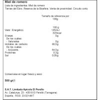 Miel de romero MURIA, frasco 500 g