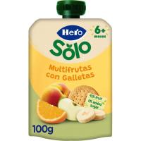 Bolsita multifrutas con galletas HERO Baby, doypack 100 g Bolsita multifrutas con galletas HERO Baby, doypack 100 g