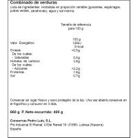 Combinat de verdures PEDRO LUIS, flascó 400 g
