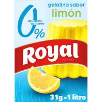 Gelatina de llimona 0% sucres ROYAL, caixa 31 g Gelatina de llimona 0% sucres ROYAL, caixa 31 g
