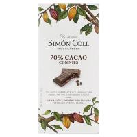 Xocolata 70% cacau amb nibs SIMON COLL, tauleta 85 g Xocolata 70% cacau amb nibs SIMON COLL, tauleta 85 g