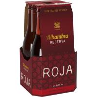Cerveza Reserva Roja ALHAMBRA, pack botellín 4x33 cl Cerveza Reserva Roja ALHAMBRA, pack botellín 4x33 cl