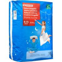 Bolquer nit 27-57 kg Talla 8-15 anys EROSKI, paquet 12 anys