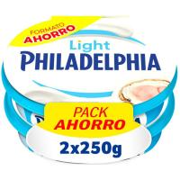Queso light PHILADELPHIA, pack 2x250 g