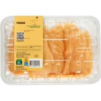 Pechuga de pollo fileteada extrafina EROSKI, bandeja aprox. 450 g