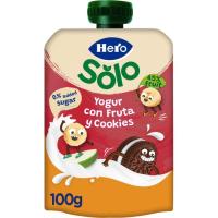 Bolsita de yogur griego con cookies HERO, doypack 100 ml Bolsita de yogur griego con cookies HERO, doypack 100 ml