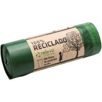 Bolsa de basura 100% reciclada 100 l. RELEVO, paquete 10 uds. Bolsa de basura 100% reciclada 100 l. RELEVO, paquete 10 uds.