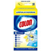 Limpia lavadoras liquido limon COLON, pack 1 dosis Limpia lavadoras liquido limon COLON, pack 1 dosis