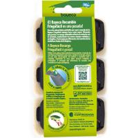 Recambio verde para estropajo con mango BAYECO, pack 2 unid.