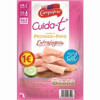 Pit d`indiot reduït en sal CAMPOFRIO C.-t+, safata 65 g Pit d`indiot reduït en sal CAMPOFRIO C.-t+, safata 65 g