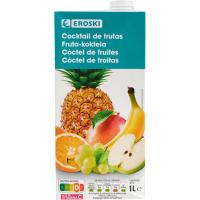 Cocktail de frutas EROSKI, brik 1 litro