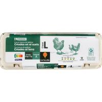 Ou fresc L sòl Catalunya EROSKI, cartó 1 dotzena
