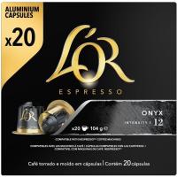 Café Onyx compatible Nespresso L'OR, caja 20 uds Café Onyx compatible Nespresso L'OR, caja 20 uds
