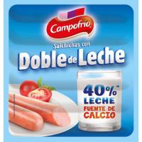 Salsitxes de doble de llet CAMPOFRÍO, sobre 140 g