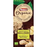 Xocolata negra amb macadàmia&gingebre bio TORRAS, tauleta 100 g Xocolata negra amb macadàmia&gingebre bio TORRAS, tauleta 100 g