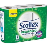 Papel de cocina SCOTTEX Megarollo, paquete 3 rollos