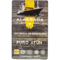 Ventresca de atún claro en aceite oliva ALAKRANA, lata 115 g Ventresca de atún claro en aceite oliva ALAKRANA, lata 115 g
