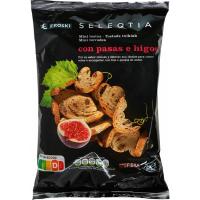 Minitosta pasas e higos EROSKI SELEQTIA, bolsa 100 g