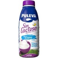 Llet sencera sense lactosa PULEVA M. lleugeres, ampolla 1 litre