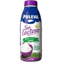Llet semi sense lactosa PULEVA M. lleugeres, ampolla 1 litre