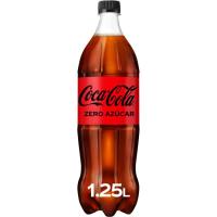Refresco de cola COCA COLA Zero, botella 1,25 litros Refresco de cola COCA COLA Zero, botella 1,25 litros