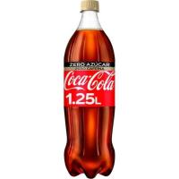 Refresco de cola COCA COLA Zero Zero, botella 1,25 litros Refresco de cola COCA COLA Zero Zero, botella 1,25 litros
