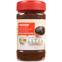 Café soluble descafeinado EROSKI, frasco 100 g Café soluble descafeinado EROSKI, frasco 100 g