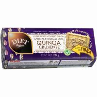 Galletas integrales quinoa crujiente D. RADISSON, paquete 220 g
