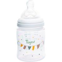 Biberó multiflow amb tetina de silicona i coll ample 0 a 6 mesos TIGEX, 150ml Biberó multiflow amb tetina de silicona i coll ample 0 a 6 mesos TIGEX, 150ml
