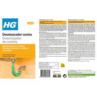Desatascador de cocina líquido HG, botella 1 litro