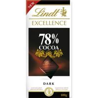 Xocolata 78% cacau LINDT Excellence, tauleta 100 g Xocolata 78% cacau LINDT Excellence, tauleta 100 g