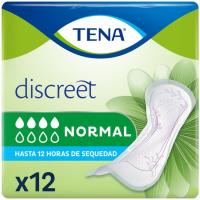 Compresa de incontinencia normal TENA DISCREET, paquete 12 uds