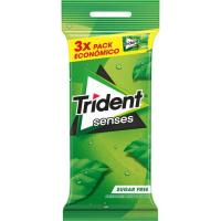 Xiclet menta verda TRIDENT SENSES, pack 3x23 g Xiclet menta verda TRIDENT SENSES, pack 3x23 g
