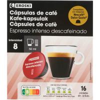 Café espresso descaf. compatible Dolce Gusto EROSKI, caja 16 uds Café espresso descaf. compatible Dolce Gusto EROSKI, caja 16 uds