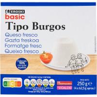 Queso fresco EROSKI basic, pack 4x62,5 g Queso fresco EROSKI basic, pack 4x62,5 g
