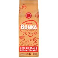 Café en grano descafeinado BONKA, paquete 500 g