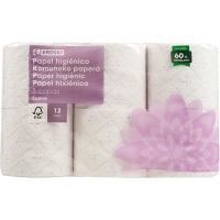 Papel higiénico 3 capas EROSKI, paquete 12 rollos