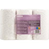 Papel higiénico 3 capas EROSKI, paquete 12 rollos
