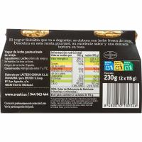 Yogur natural de leche de oveja Eroski SELEQTIA, pack 2x115 g