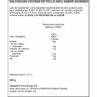 Salsitxes de pollastre OSCAR MAYER TOT AVE, sobre 200 g