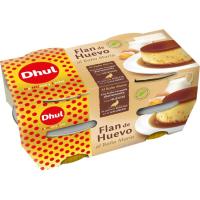 Flan de huevo original DHUL, pack 4x110 g