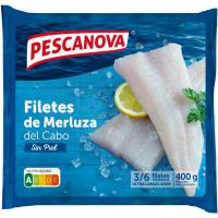 Filetes de merluza sin piel PESCANOVA, bolsa 400 g Filetes de merluza sin piel PESCANOVA, bolsa 400 g