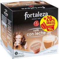Café con leche compatible Dolce Gusto FORTALEZA, caja 10 uds Café con leche compatible Dolce Gusto FORTALEZA, caja 10 uds