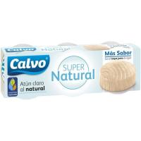 Atún claro super natural CALVO, pack 3x65 g Atún claro super natural CALVO, pack 3x65 g