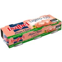 Atún claro en aceite de oliva virgen extra ISABEL, pack 3x60 g Atún claro en aceite de oliva virgen extra ISABEL, pack 3x60 g